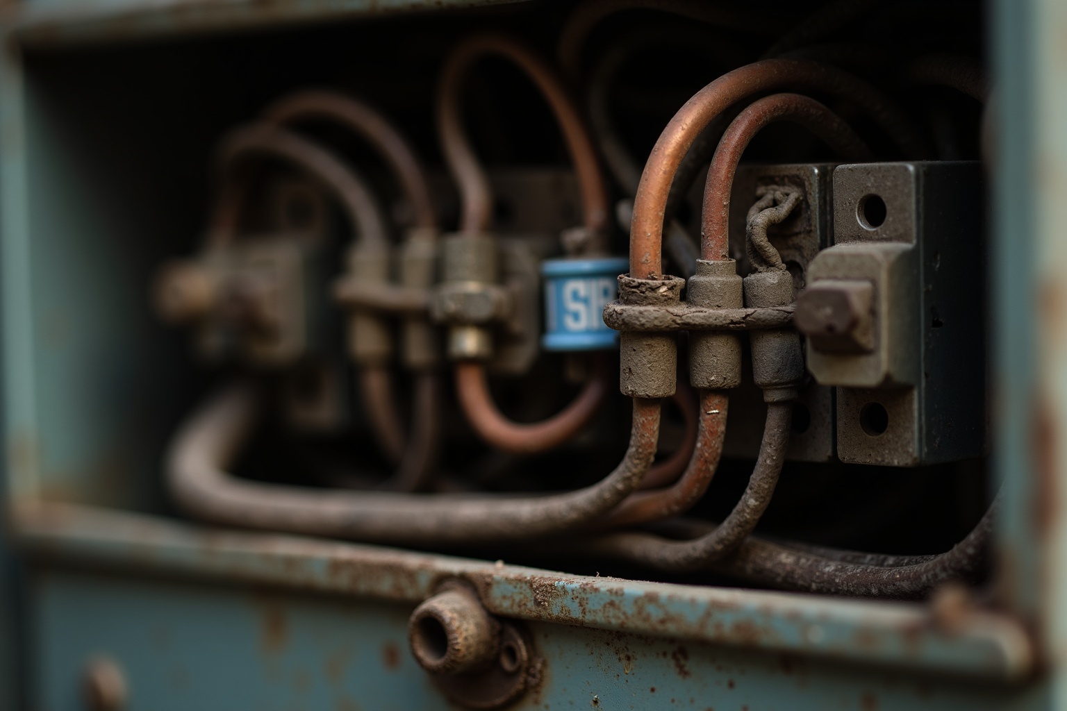 Elektriker erneuert Sicherungskasten in einem Altbau