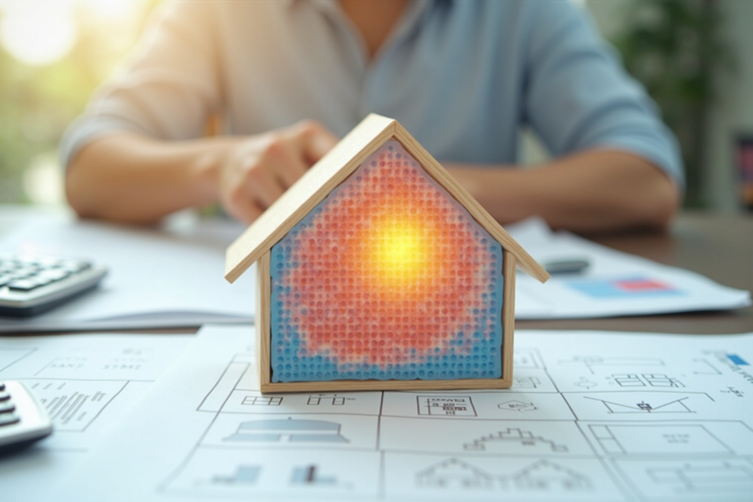 Paar bespricht mit Bankberater einen Finanzierungsplan